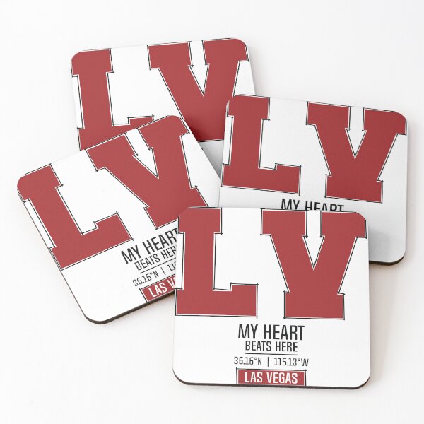 Item preview, LAS VEGAS MY HEART BEATS HERE WHITE designed and sold by LMAGARMENTS.