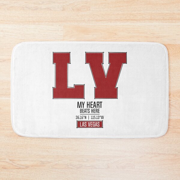 Item preview, LAS VEGAS MY HEART BEATS HERE WHITE designed and sold by LMAGARMENTS.