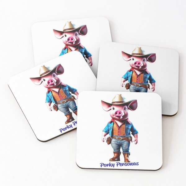Item preview, Porky Personas Funny Pig Characters designed and sold by Drone-tees.