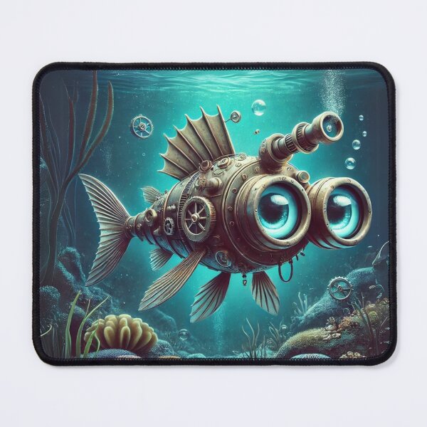 Item preview, Steampunk Telescope Fish designed and sold by Sillytoe.