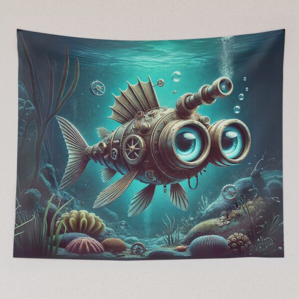 Item preview, Steampunk Telescope Fish designed and sold by Sillytoe.