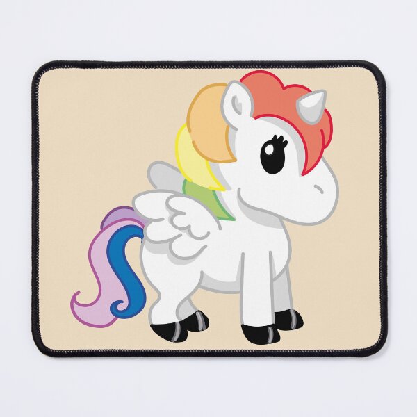Item preview, Rainbow winged kawaii unicorn art designed and sold by NaiBalin.