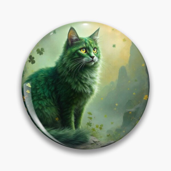 Item preview, Green Irish Cat designed and sold by Talpha.