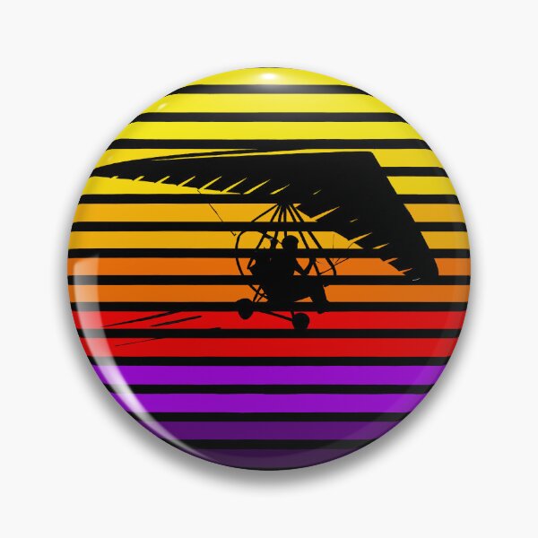 Item preview, Retro Hang Gliding Silhouette designed and sold by PsycheBrain.