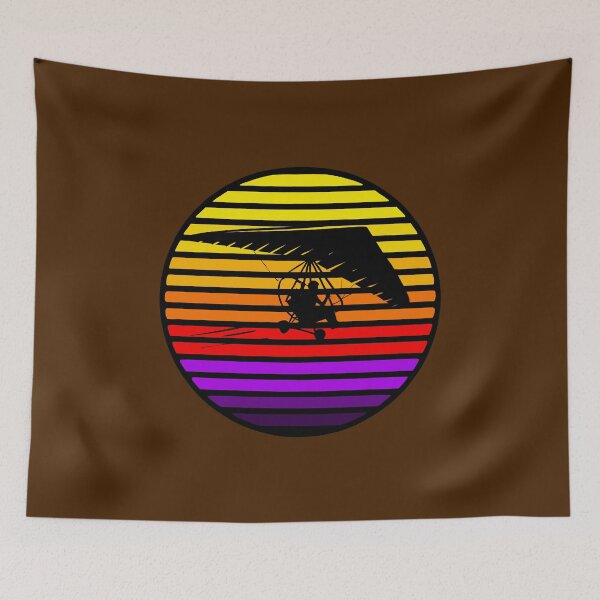 Item preview, Retro Hang Gliding Silhouette designed and sold by PsycheBrain.