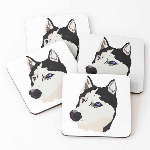 Item preview, Black and White Siberian Husky designed and sold by hollyporshaa.