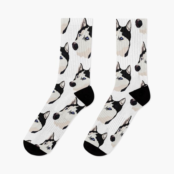 Item preview, Black and White Siberian Husky designed and sold by hollyporshaa.