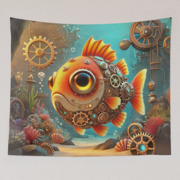Item preview, Steampunk Goldfish designed and sold by Sillytoe.