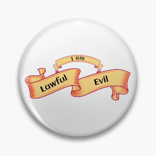 Item preview,  Lawful Evil Alignment designed and sold by TeerifficTees4U.