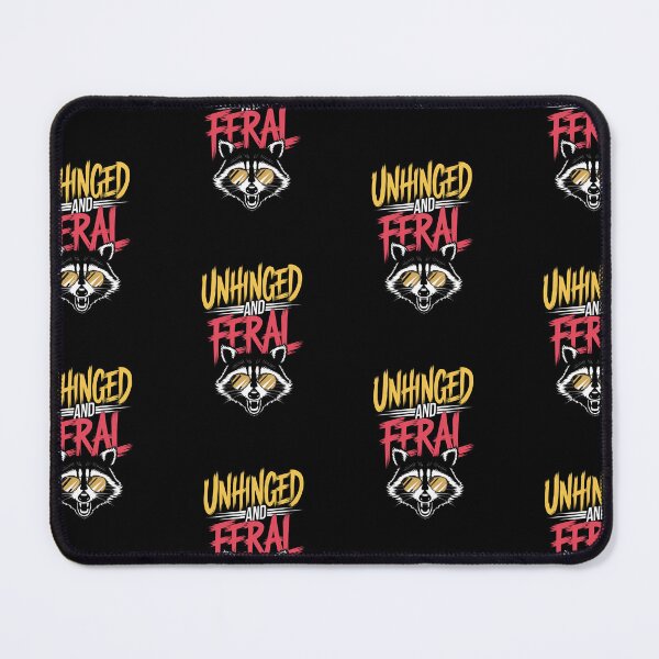 Item preview, Raccoon in sunglasses, unhinged and feral funny designed and sold by MadCatPrints.