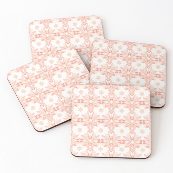 Item preview, Blush Pink Geometric Stars - Modern Mandala Pattern designed and sold by tonyartprints.