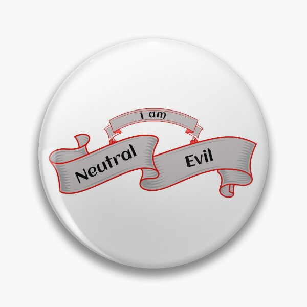 Item preview, Neutral Evil Alignment designed and sold by TeerifficTees4U.