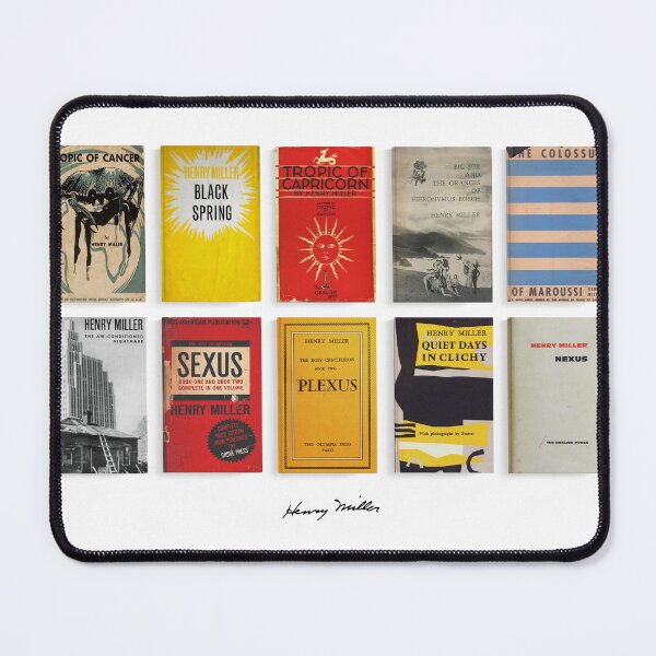 Item preview, Henry Miller - Collected First Editions - Book Cover Art designed and sold by Mr Mustard Prints.