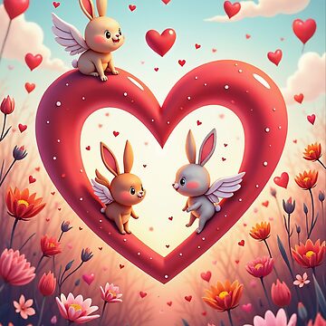 Artwork thumbnail, Cupid bunnies by BakkerHenk