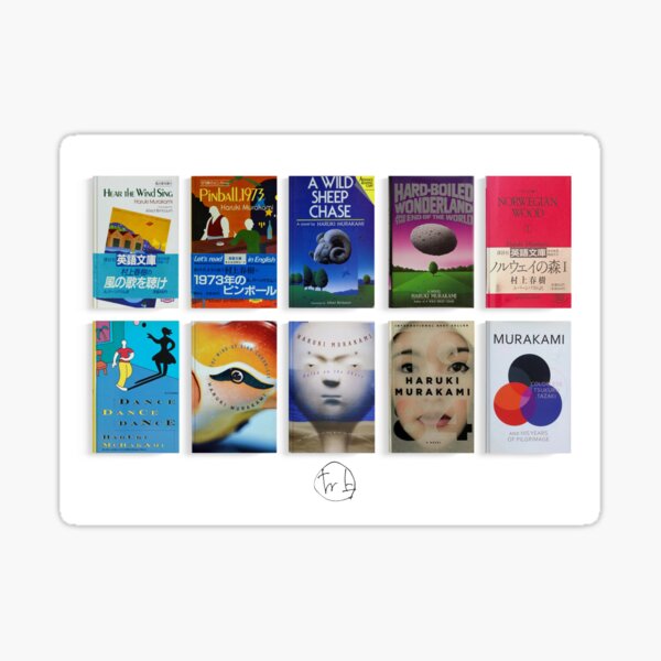 Item preview, Haruki Murakami - Collected First Editions - Book Cover Art designed and sold by Mr Mustard Prints.