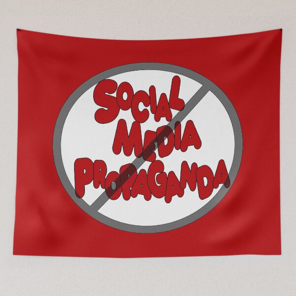 Item preview, Say NO to Social Media Propaganda designed and sold by maricablue.