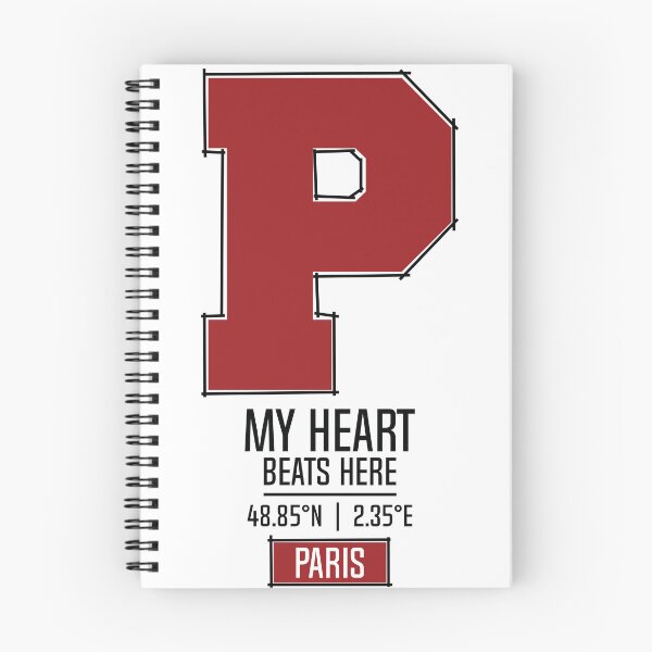 Item preview, PARIS MY HEART BEATS HERE WHITE designed and sold by LMAGARMENTS.