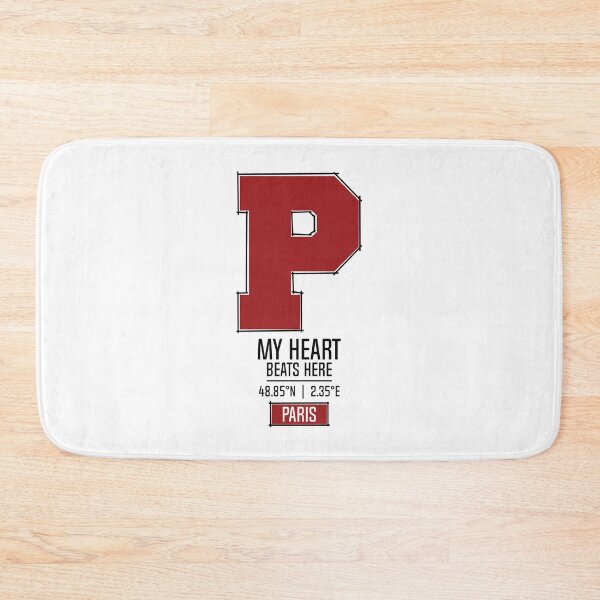 Item preview, PARIS MY HEART BEATS HERE WHITE designed and sold by LMAGARMENTS.