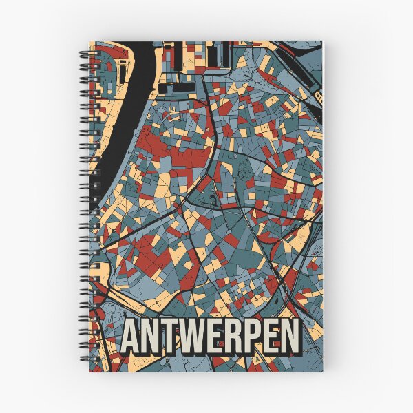 Item preview, Antwerp Antwerpen Earthtone City Map Travel Art designed and sold by Stadify.