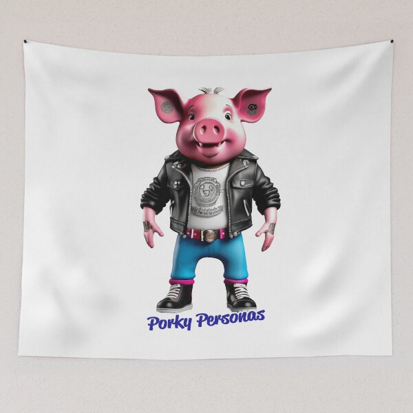 Artikelvorschau, Porky Personas Lustige Schweinefiguren entworfen und verkauft von Drone-tees.