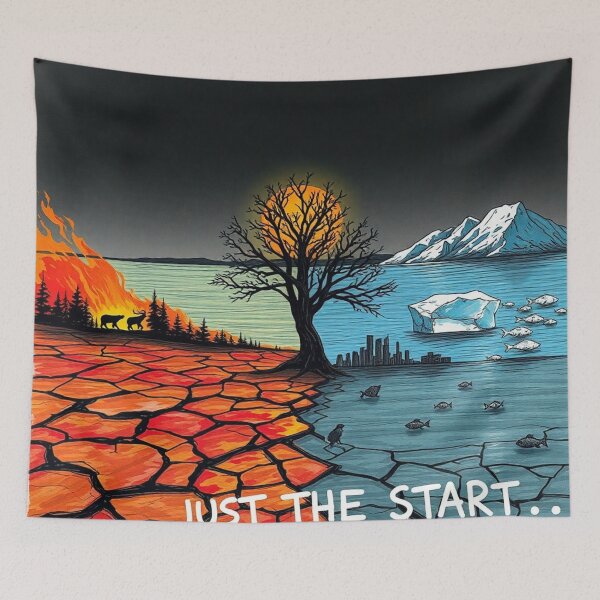 Item preview, "Global Warming: Just the Start" designed and sold by cbishopbailey.