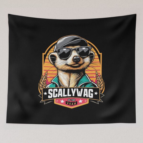 Item preview, Scallywag of the Year Meerkat Funny Gift designed and sold by Pineapple-Tree.