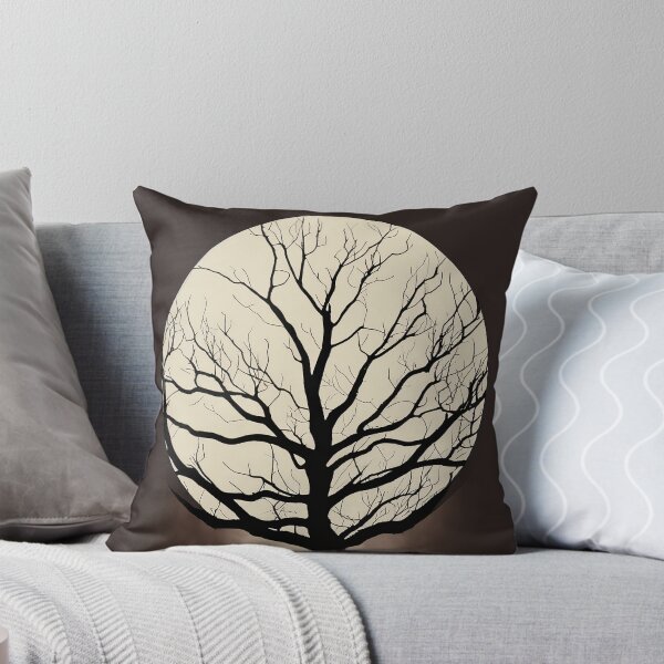 Item preview, Minimalist Tree Silhouette Against Full Moon designed and sold by CoreMinimal.