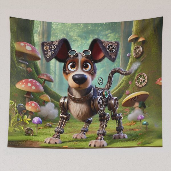 Item preview, Steampunk Treeing Tennessee Brindle designed and sold by Sillytoe.