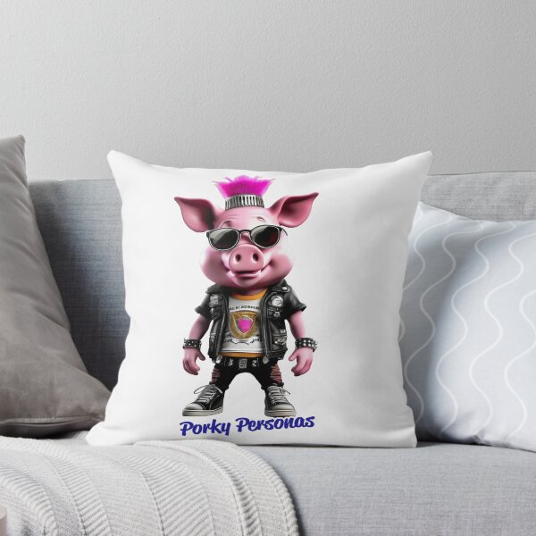 Aperçu de l'œuvre Porky Personas Personnages de cochons amusants créée et vendue par Drone-tees.