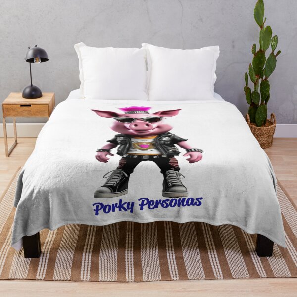Aperçu de l'œuvre Porky Personas Personnages de cochons amusants créée et vendue par Drone-tees.