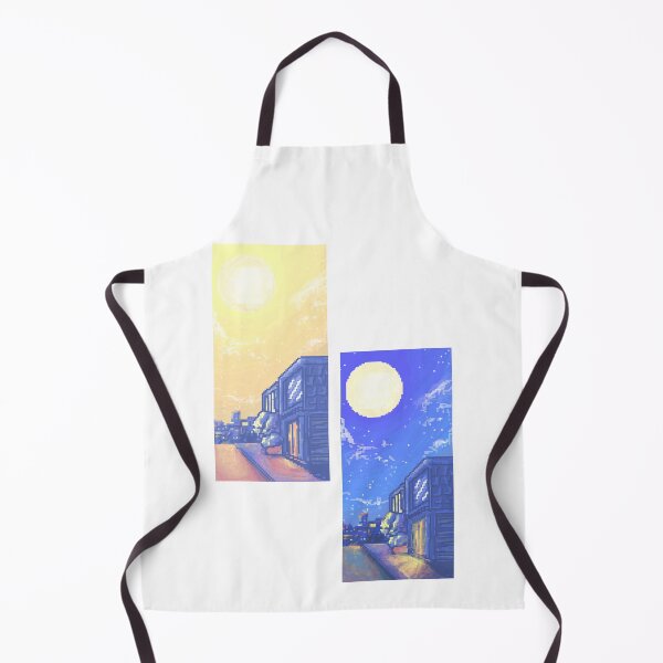 Item preview, Pixel art City Landscape, noon and moon designed and sold by RonDaiki.