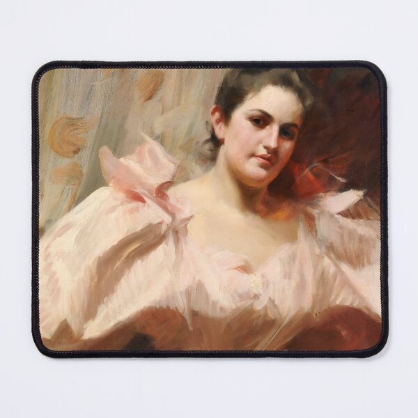Item preview, Elegant Portrait: Frieda Schiff by Anders Zorn, 1894 - Classic Swedish Art designed and sold by HistoryOnWalls.