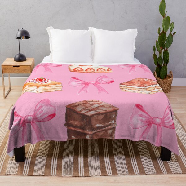 Item preview, Pink Girly Bow Coquette Watercolor Desserts Baker Gifts designed and sold by ColorfulMouse.