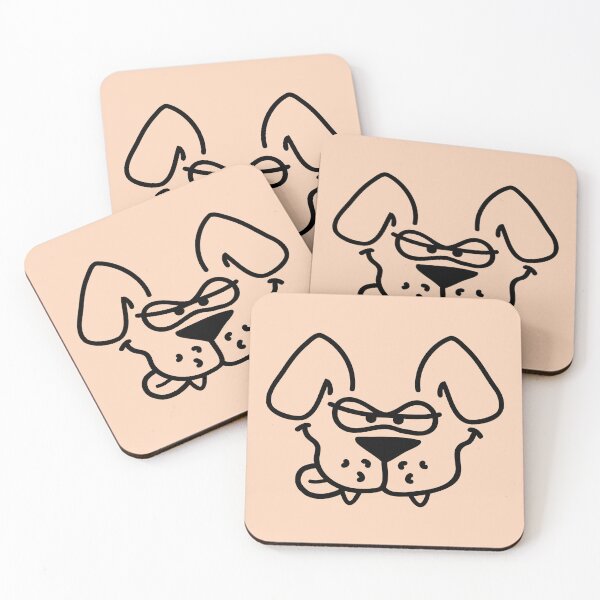 Item preview, Dog Looks Evil Dangerous Funny Sticks Out Tongue Comic Cartoon designed and sold by shirt-o-mat.