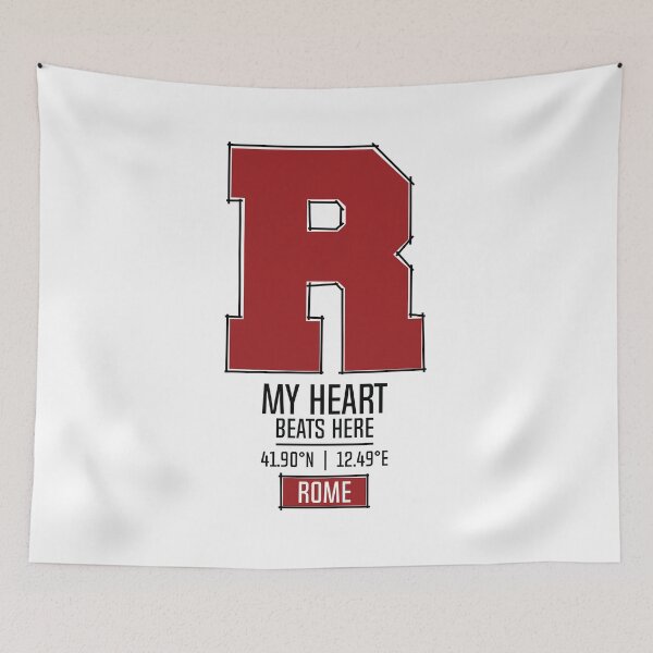 Item preview, ROME MY HEART BEATS HERE WHITE designed and sold by LMAGARMENTS.