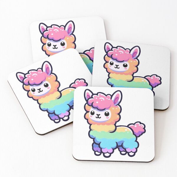 Item preview, Rainbow Alpaca designed and sold by FreshArtFusion.