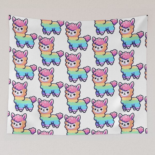 Item preview, Rainbow Alpaca designed and sold by FreshArtFusion.
