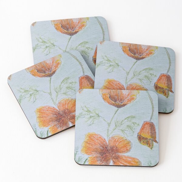 Item preview, California poppies designed and sold by Mirjamchappell.