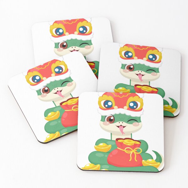 Item preview, Happy snake with New Year decoration designed and sold by Dranassben17.