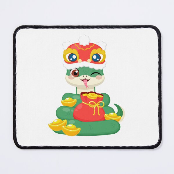 Item preview, Happy snake with New Year decoration designed and sold by Dranassben17.