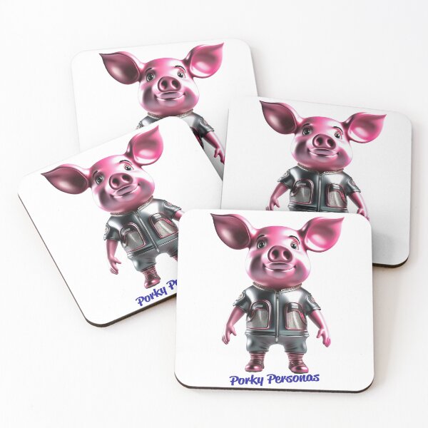 Item preview, Porky Personas Funny Pig Characters designed and sold by Drone-tees.