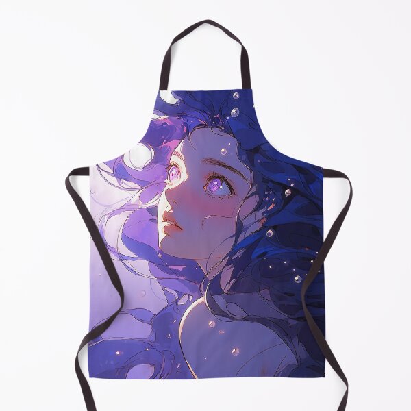 Item preview, Serene Luminous Blue Anime Girl designed and sold by bubblegoth.