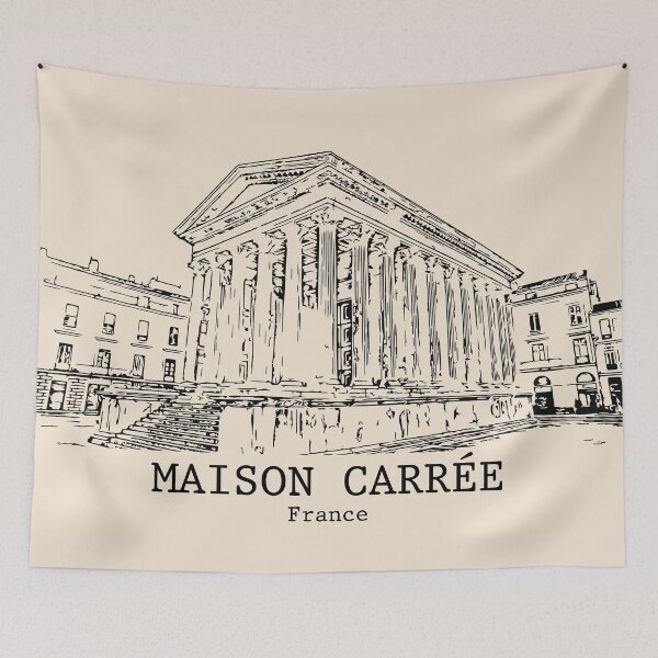 Item preview, Maison Carrée - France designed and sold by Lakeric Cityscapes.