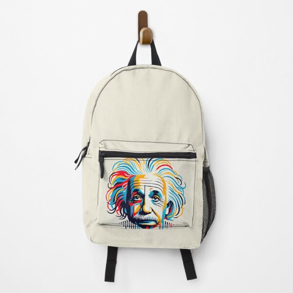 Item preview, Minimalist Colorful Portrait of Albert Einstein designed and sold by ariine.