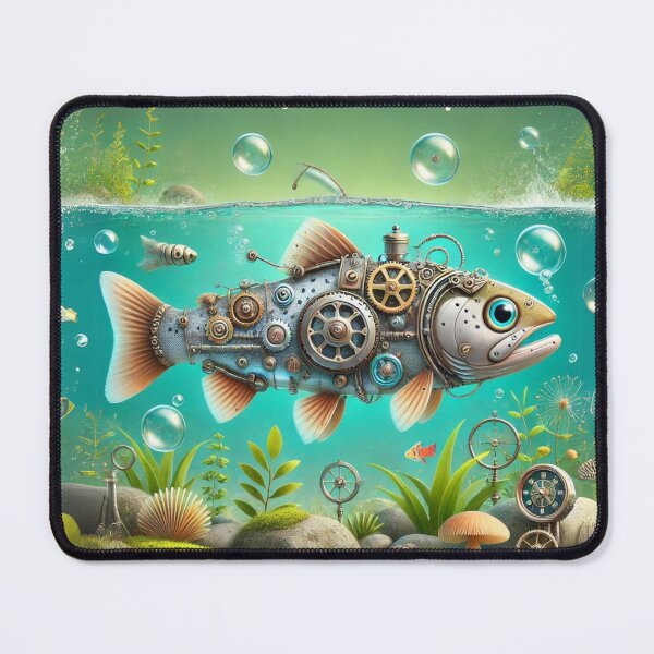 Item preview, Steampunk Trout designed and sold by Sillytoe.