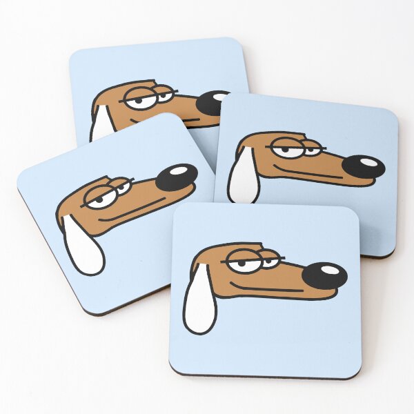 Item preview, Dog Looks Cool Face Relaxed Look Guy Chill Dude Comic Cartoon designed and sold by shirt-o-mat.