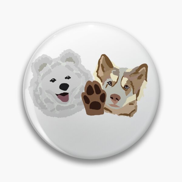 Item preview, Samoyed + Red Siberian Husky designed and sold by hollyporshaa.