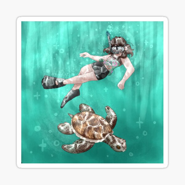 Item preview, snorkeling friend designed and sold by Ellora Elkalyn.