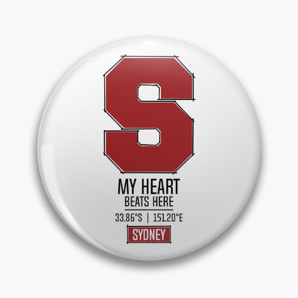 Item preview, SYDNEY MY HEART BEATS HERE WHITE designed and sold by LMAGARMENTS.