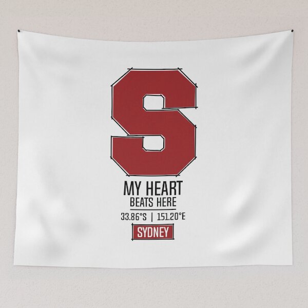 Item preview, SYDNEY MY HEART BEATS HERE WHITE designed and sold by LMAGARMENTS.